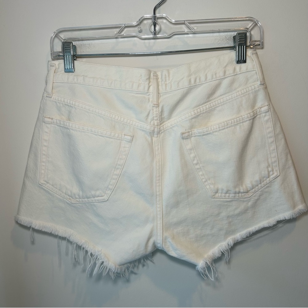 Agolde Parker Short White/Cream Size 26 - Picture 4 of 10